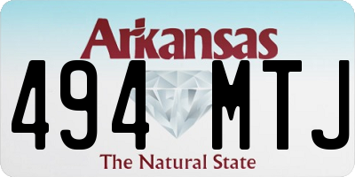 AR license plate 494MTJ