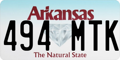 AR license plate 494MTK