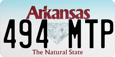 AR license plate 494MTP
