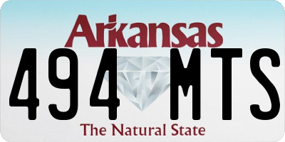 AR license plate 494MTS