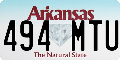 AR license plate 494MTU