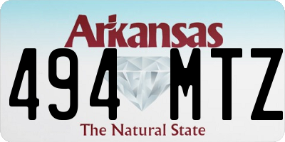 AR license plate 494MTZ