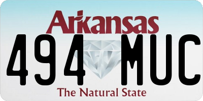 AR license plate 494MUC