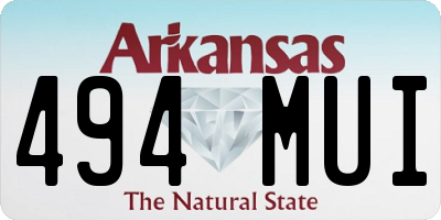 AR license plate 494MUI