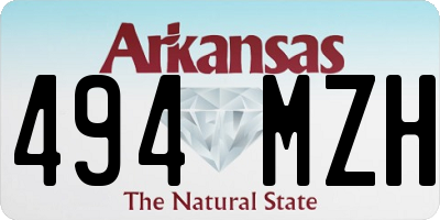 AR license plate 494MZH