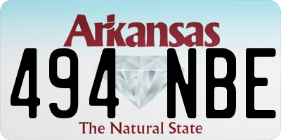AR license plate 494NBE