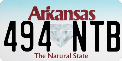 AR license plate 494NTB