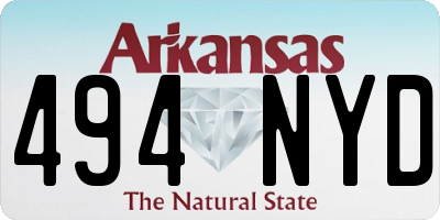 AR license plate 494NYD