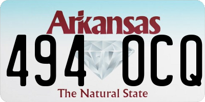 AR license plate 494OCQ