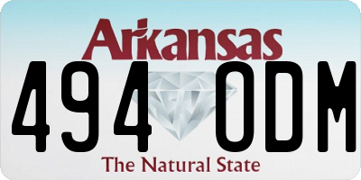 AR license plate 494ODM