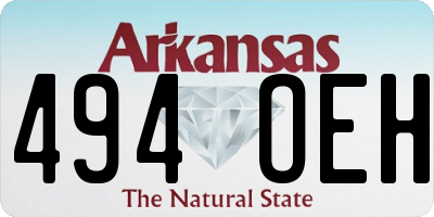 AR license plate 494OEH