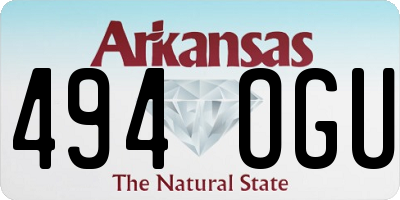 AR license plate 494OGU
