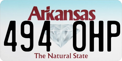 AR license plate 494OHP