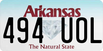 AR license plate 494UOL