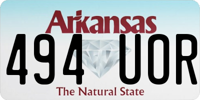 AR license plate 494UOR