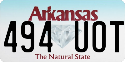 AR license plate 494UOT