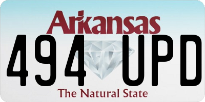 AR license plate 494UPD