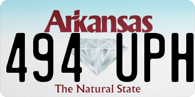 AR license plate 494UPH