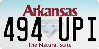 AR license plate 494UPI