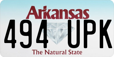 AR license plate 494UPK