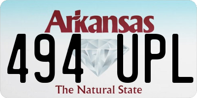 AR license plate 494UPL