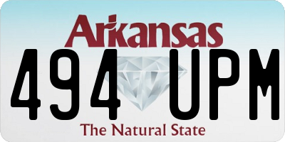 AR license plate 494UPM