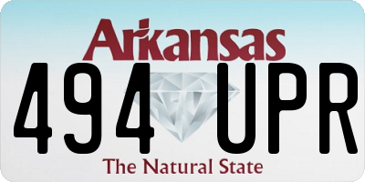 AR license plate 494UPR