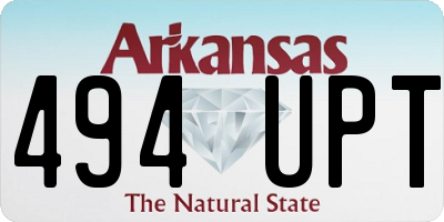 AR license plate 494UPT