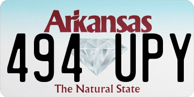 AR license plate 494UPY
