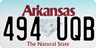 AR license plate 494UQB