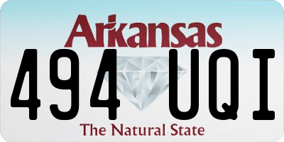 AR license plate 494UQI