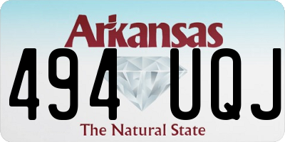 AR license plate 494UQJ