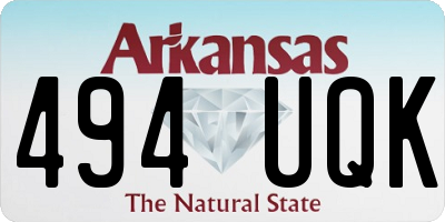 AR license plate 494UQK