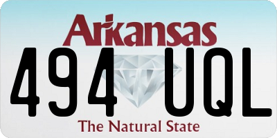 AR license plate 494UQL