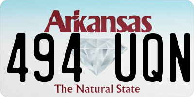 AR license plate 494UQN