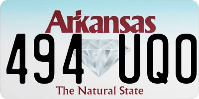 AR license plate 494UQO