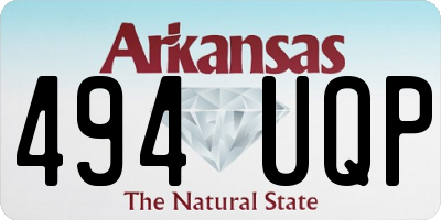 AR license plate 494UQP