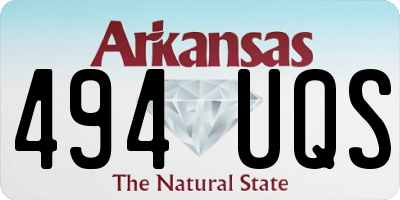 AR license plate 494UQS