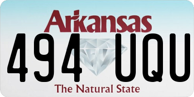 AR license plate 494UQU