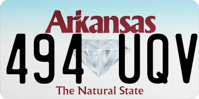 AR license plate 494UQV