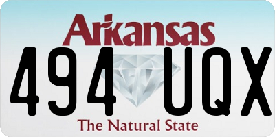 AR license plate 494UQX