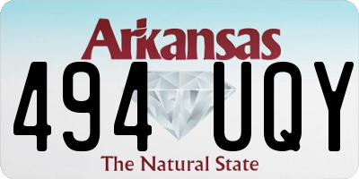 AR license plate 494UQY