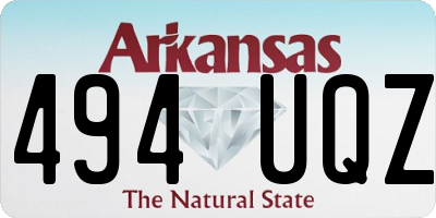 AR license plate 494UQZ