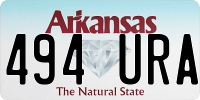 AR license plate 494URA