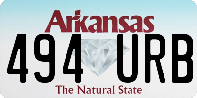 AR license plate 494URB