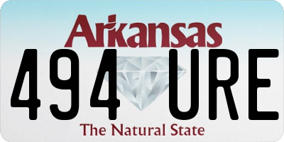 AR license plate 494URE