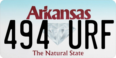 AR license plate 494URF