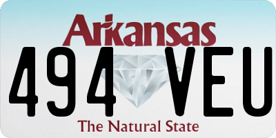 AR license plate 494VEU