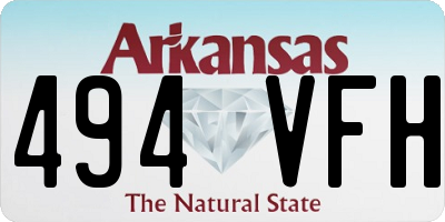 AR license plate 494VFH