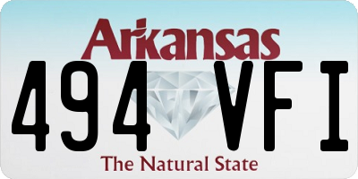 AR license plate 494VFI